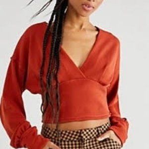 We the Free "All Nighter" thermal Tee in Burnt Sienna.